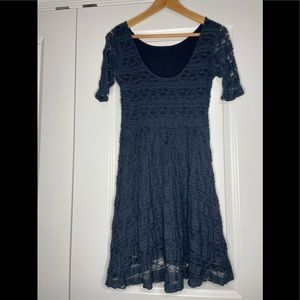 🛑SOLD Small Navy Lace dress